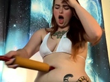 Sexy solo girl loving masturbation with toys