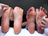 The French Way TICKLING Sisterly tickle game TICKLING FOOT