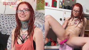 Ersties – Nackte Dehnübungen auf der Yogamatte mit Höhepunkt